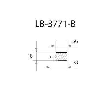 Профиль МДФ AGT LB-3771-B 18*38*2800 мм, супермат новый серый 729 Изображение 2