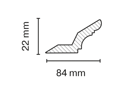 AGT профиль МДФ PROMIX 121 (дуб (246), 22x84x2795 мм) Изображение 2