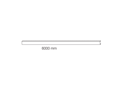 Профиль декоративный 6000 мм, белый Изображение