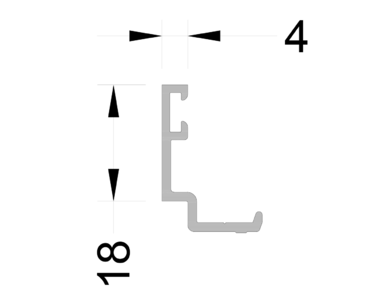 Профиль фальца ALUMARK 6м RAL9016 Изображение