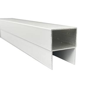 Профиль рамы алюминиевый широкой серии 28мм, белый RAL9016, 6м Изображение