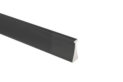 Профиль ручка для фасадов, серия FORT352, L=3000 мм, алюминий, черный. Изображение