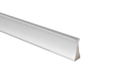 Профиль ручка для фасадов, серия FORT352, L=3000 мм, алюминий, серебро. Изображение