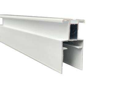 Профиль створки алюминиевый широкой серии 28мм, белый RAL9016, 6м Изображение