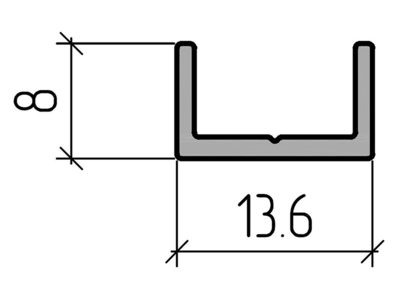Профиль выравнивающий (6,5м), RAL9016 Изображение