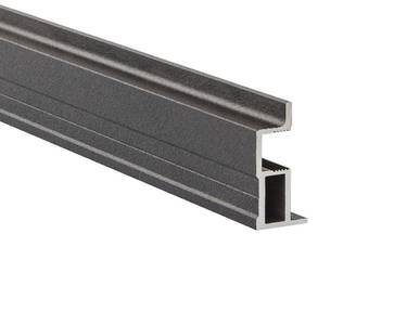 Профиль-ручка узкая Classic Slim, алюминий, L=5400 мм, черный муар. Изображение