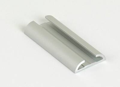 Направляющая для распашной двери, алюминий, L=5800 мм, серебро. Изображение