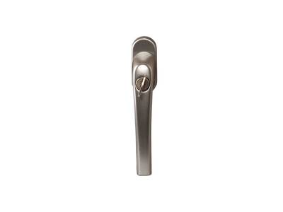 Ручка для окон из ПВХ с ключом Roto Line (Штифт=35 мм, 90°, титан матовый) Изображение