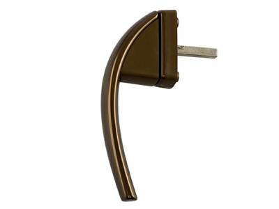 Ручка для окон из ПВХ Roto Swing (Штифт=37 мм, 45°, средняя бронза) Изображение