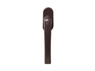 Ручка оконная Rotoline, алюминиевая, 35 мм, 90°, 2 винта М5х45, коричневый RAL 8019, без логотипа Roto Изображение 4
