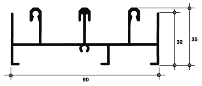 Рама верхняя,  тройная 643-01 6.5м Белый Изображение