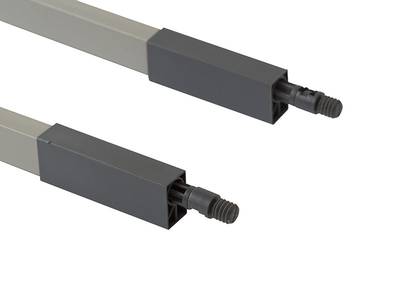 Комплект верхних квадратных рейлингов для выдвижного ящика Firmax NewLine (L=300 мм, серый) Изображение 2