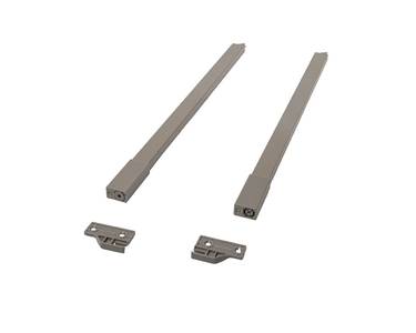 Рейлинги Firmax длина 500 мм, квадратные верхние для ящика Slimline + комплект из двух креплений, кашемир Изображение
