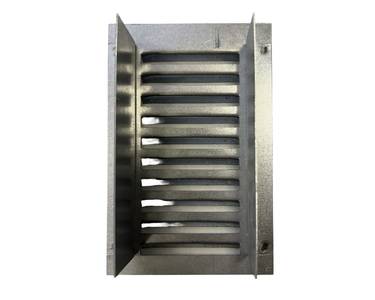 Решетка уличная с отбортовкой 84х125 оцинкованная для Norvind pro для навесных фасадов Изображение 2