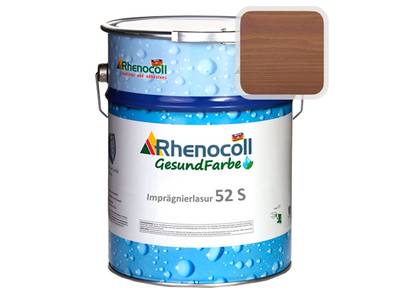 Лак фасадный Rhenocoll Impragnierlasur 52S c защитой от синевы, "Viollet 4.09", шелковисто-глянцевый 1л Изображение 1