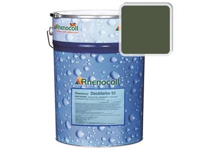 Краска фасадная Rhenocryl Deckfarbe 93C RAL 6003 шелковисто-глянцевая, 1л Изображение