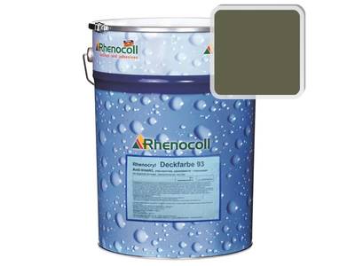 Краска фасадная Rhenocryl Deckfarbe 94C RAL 7002 шелковисто-глянцевая, 1л Изображение