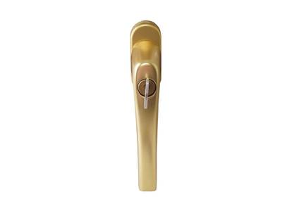 Ручка оконная с ключом Rotoline, 35мм, золото матовое, без логотипа, без винтов Изображение 2