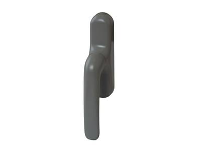 Ручка Prima с блокиратором и микровентиляцией для алминиевого окна, серебряная RAL9006, 01039970 Изображение