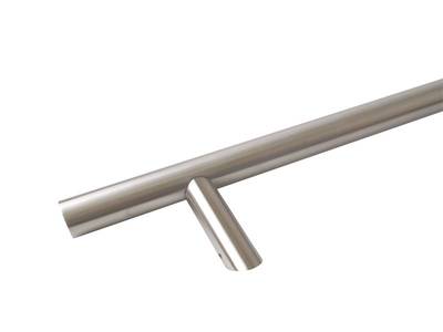 Ручка для алюминиевых дверей со смещением, комплект с креплением L= 1400, м/о 1200, D=32, матов. Изображение 4