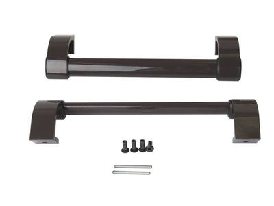 Ручка дверная прямая межосевое расстояние 350 мм с креплениями (58-72 мм) цвет: коричневый Изображение 1
