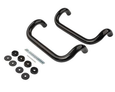 Изогнутая ручка скоба дверная FIRT (D=30 мм, 300 мм, черный) Изображение