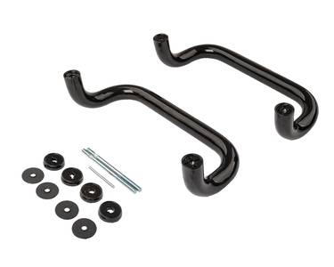 Изогнутая ручка скоба дверная FIRT (D=30 мм, 300 мм, черный) Изображение 2