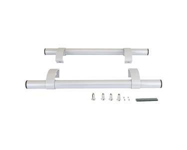 Ручка офисная прямая 500мм с креплением, толщина 1,1 серебро Изображение 2