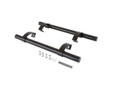 Ручка офисная прямая 500мм с креплением, толщина трубы 1,1 черный RAL9005 Изображение