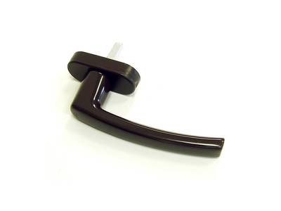Ручка для окон из дерева Roto Line (Штифт=30 мм, 45°, коричневый) Изображение