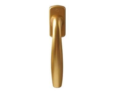 Ручка оконная Hoppe New York Secustik, vario fit 32-42 мм, золото матовое, с винтам Изображение 3