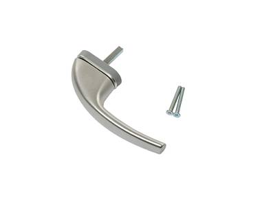 Ручка оконная Internika CHICO, 38 мм, 45°, 2 винта, серебро Изображение