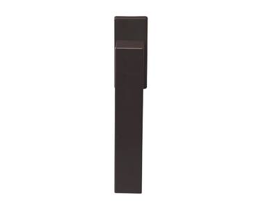Ручка оконная Internika DUBLIN 35 мм, алюминиевая, 2 винта, коричневый матовый RAL8019 (45°) Изображение 2