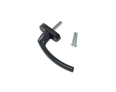 Ручка оконная Internika FILIZ, 38 мм, 45°, 2 винта, антрацит RAL7016 Изображение