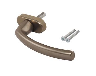 Ручка оконная Internika FILIZ, 38 мм, 45°, 2 винта, титан Изображение 2