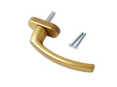 Ручка оконная Internika FILIZ, 38 мм, 45°, 2 винта, золото Изображение 2