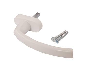 Ручка оконная Internika FILIZ, 45 мм, 45°, 2 винта, белый RAL9016 Изображение 4