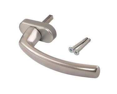 Ручка оконная Internika FILIZ, 45 мм, 45°, 2 винта, серебро Изображение 4