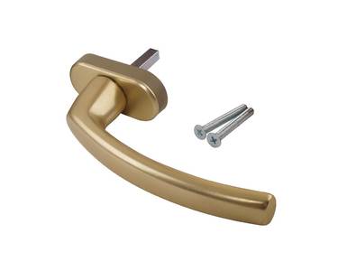 Ручка оконная Internika FILIZ, 45 мм, 45°, 2 винта, шампань Изображение 3