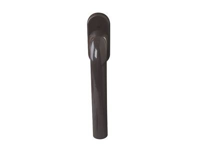 Ручка оконная Internika "Фантазия" алюминиевая 38 мм 45° + 2 винта 5х45 коричневая (8019) Изображение 2