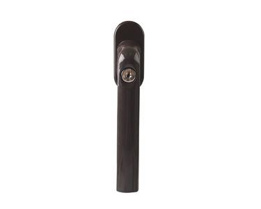 Ручка оконная Internika Kronos с ключом, штифт 35 мм, с винтами, коричневый Изображение 3