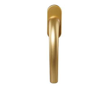Ручка оконная Internika Pushkin 35 мм, алюминиевая, золото матовое, 2 винта 5х45 Изображение 4
