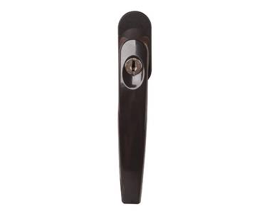 Ручка оконная с ключом Internika, 35 мм, коричневая, с винтами Изображение 3