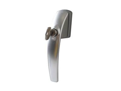 Ручка оконная с ключом Roto Swing, 37 мм, серебро, +2 винта Изображение