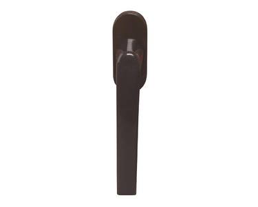 Ручка оконная алюминиевая ALFA штифт 37 мм, 2 винта, коричневый, RAL8019 Изображение 2