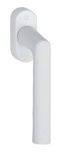 Ручка оконная алюминиевая  HOPPE Hamburg, штифт vario fit 32-42 мм, 45°, 2 винта М5х45,  2 винта М5х50, белый F9016 Изображение