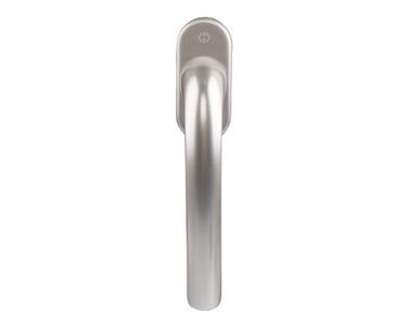 Ручка оконная алюминиевая Internika Dresden (Secustik+VarioFit) 32-42 мм, 2 винта М5х45 + 2 винта М5х50, серебро F1 Изображение 3