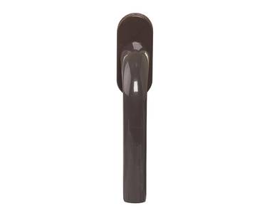 Ручка оконная алюминиевая MEGA штифт 37 мм, 2 винта, коричневый, RAL8019 Изображение 2