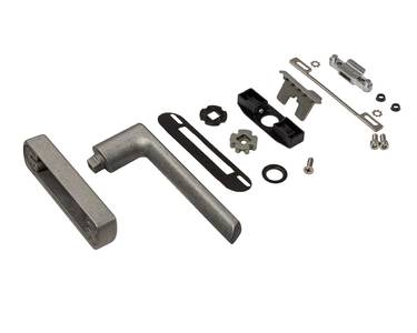 Ручка оконная + приемник, неокраш. Изображение 2