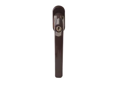 Ручка оконная с ключом Internika FILIZ 35мм, коричневая, с винтами Изображение 2